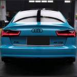 Ravoony Plus Glossy Miami Blue Vinyl Wrap Audi A6 Wrap