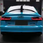 Ravoony Plus Glossy Miami Blue Vinyl Wrap Audi A6 Wrap