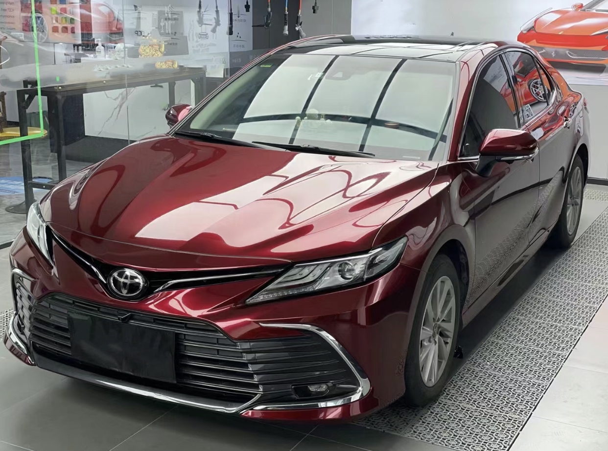 Ravoony Plus Liquid Metallic Dragon Blood Red Vinyl Car Wrap Toyota Camry Wrap