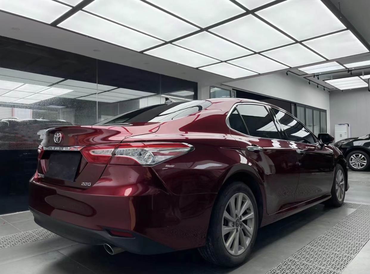 Ravoony Plus Liquid Metallic Dragon Blood Red Vinyl Car Wrap Toyota Camry Wrap