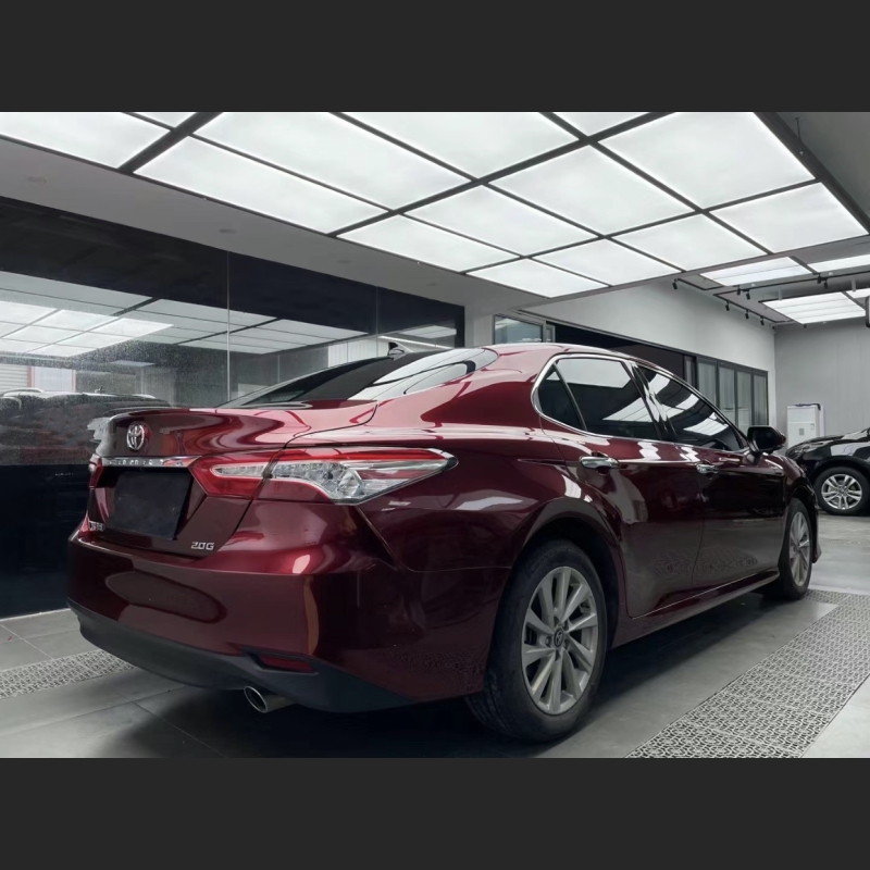 Ravoony Plus Liquid Metallic Dragon Blood Red Vinyl Car Wrap Toyota Camry Wrap