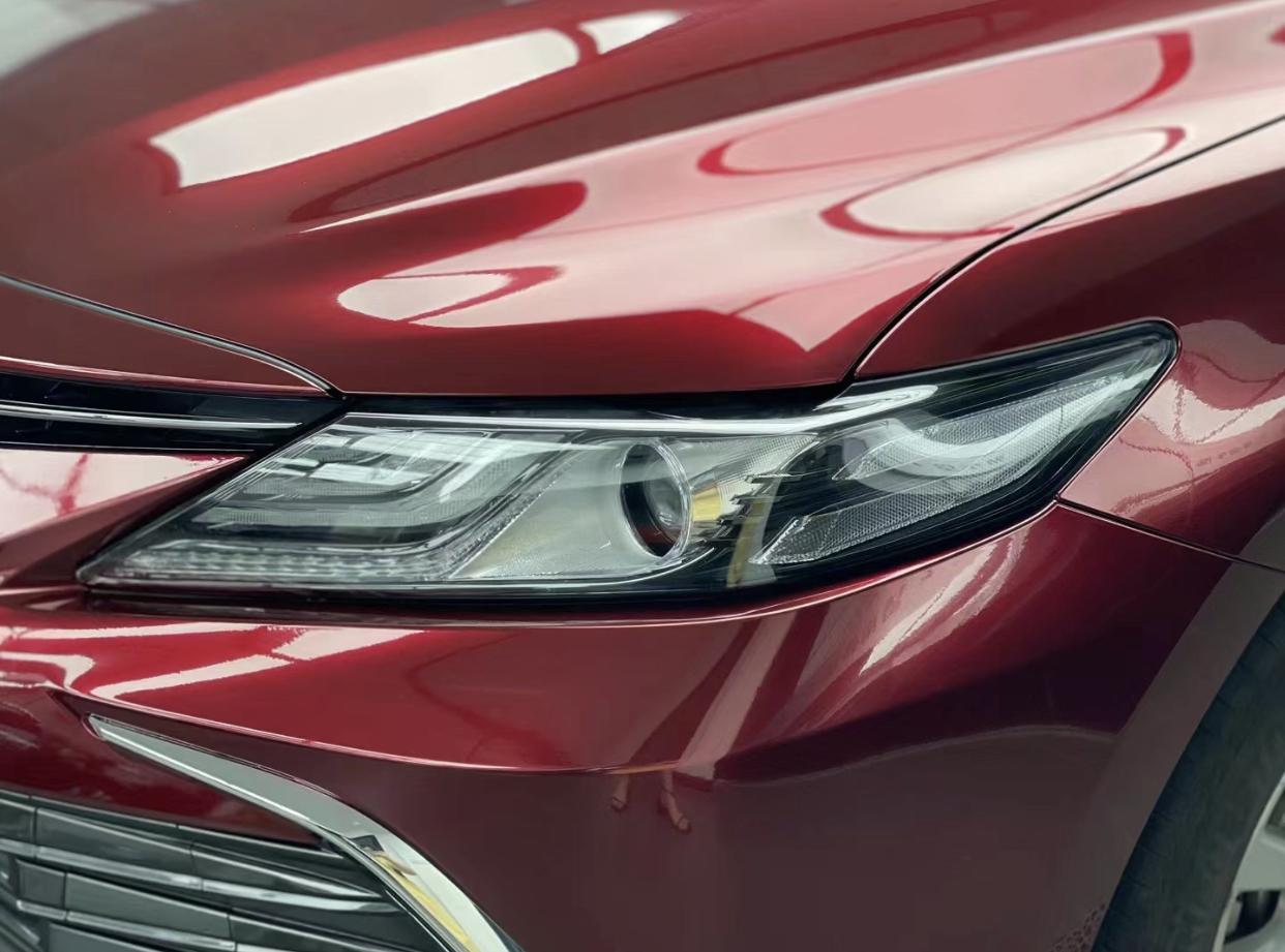 Ravoony Plus Liquid Metallic Dragon Blood Red Vinyl Car Wrap Toyota Camry Wrap