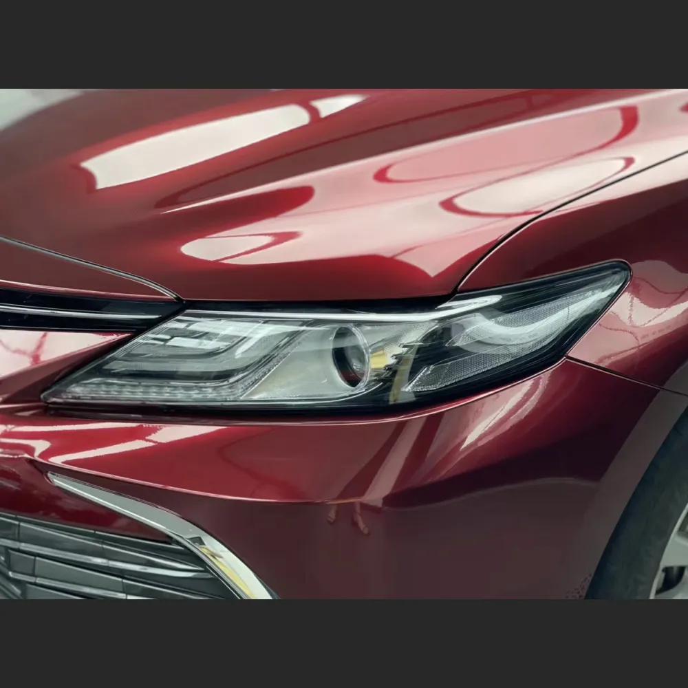 Ravoony Plus Liquid Metallic Dragon Blood Red Vinyl Car Wrap Toyota Camry Wrap