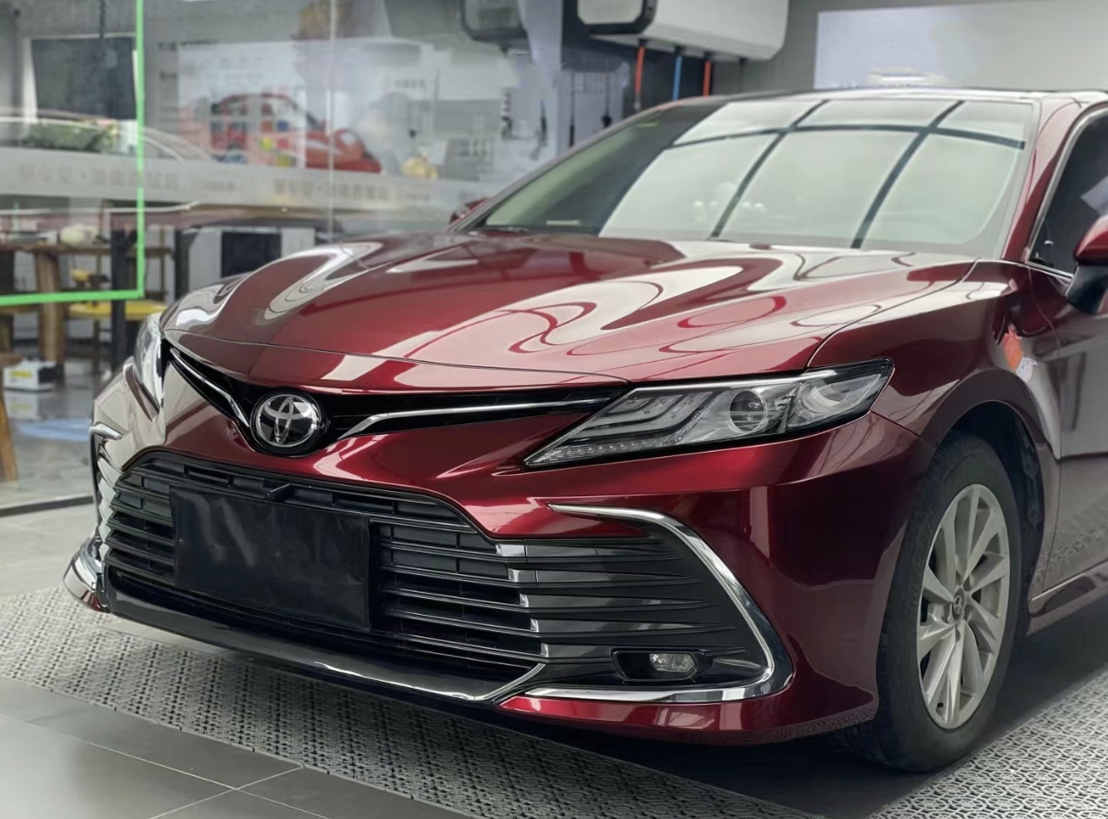 Ravoony Plus Liquid Metallic Dragon Blood Red Vinyl Car Wrap Toyota Camry Wrap