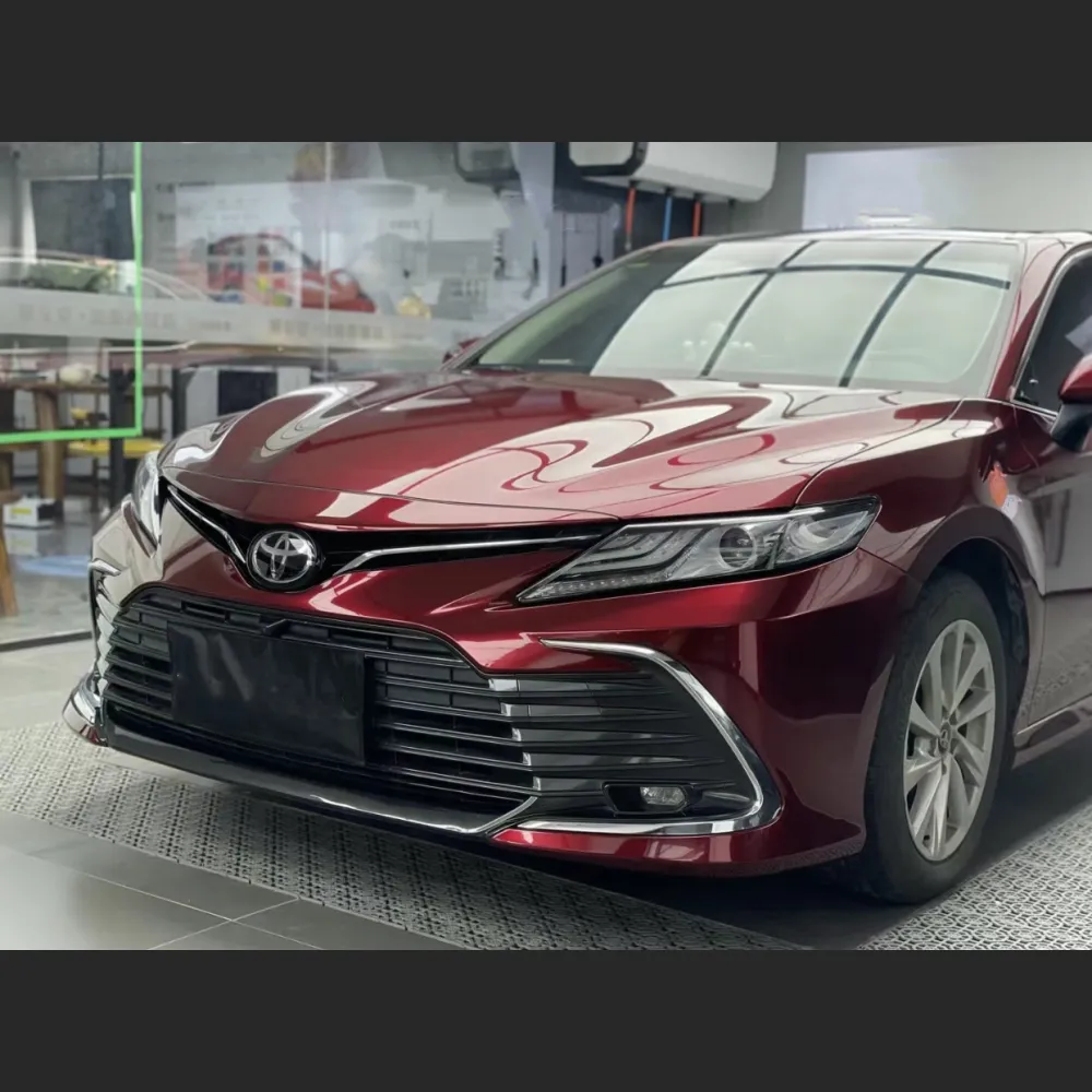 Ravoony Plus Liquid Metallic Dragon Blood Red Vinyl Car Wrap Toyota Camry Wrap