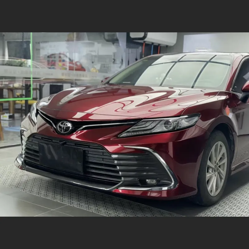 Ravoony Plus Liquid Metallic Dragon Blood Red Vinyl Car Wrap Toyota Camry Wrap