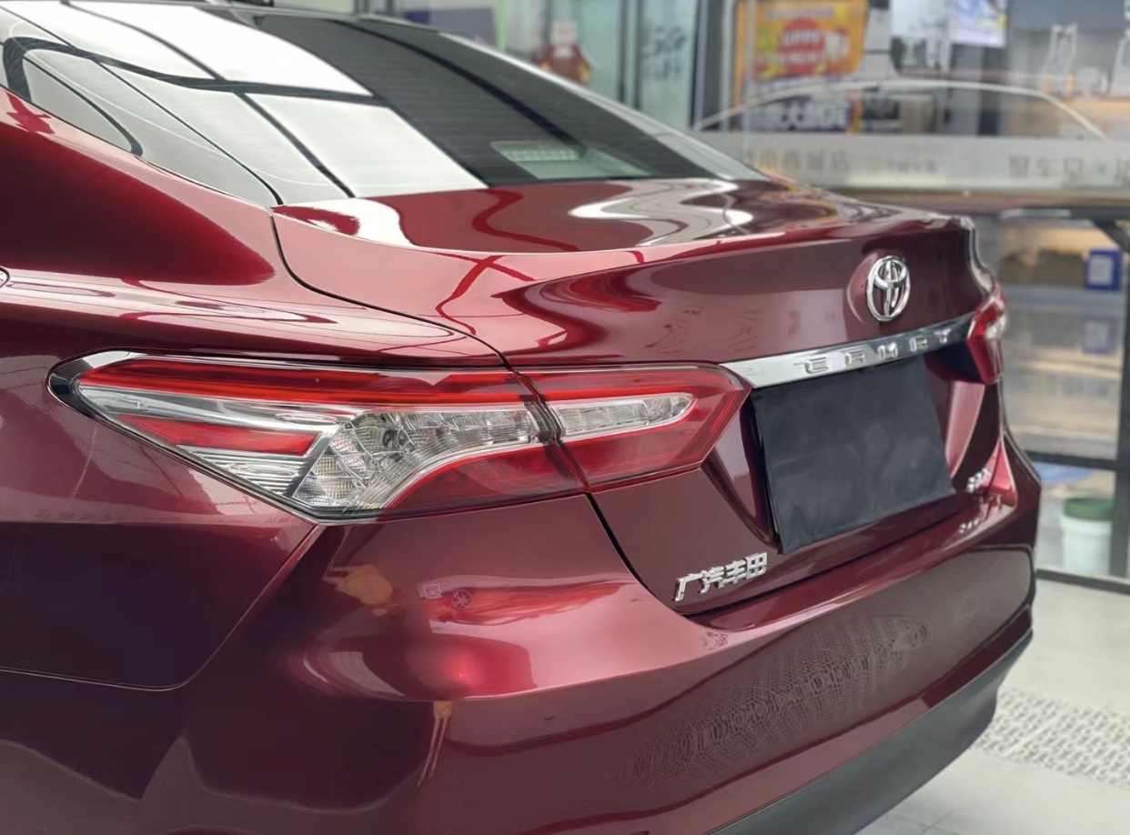 Ravoony Plus Liquid Metallic Dragon Blood Red Vinyl Car Wrap Toyota Camry Wrap