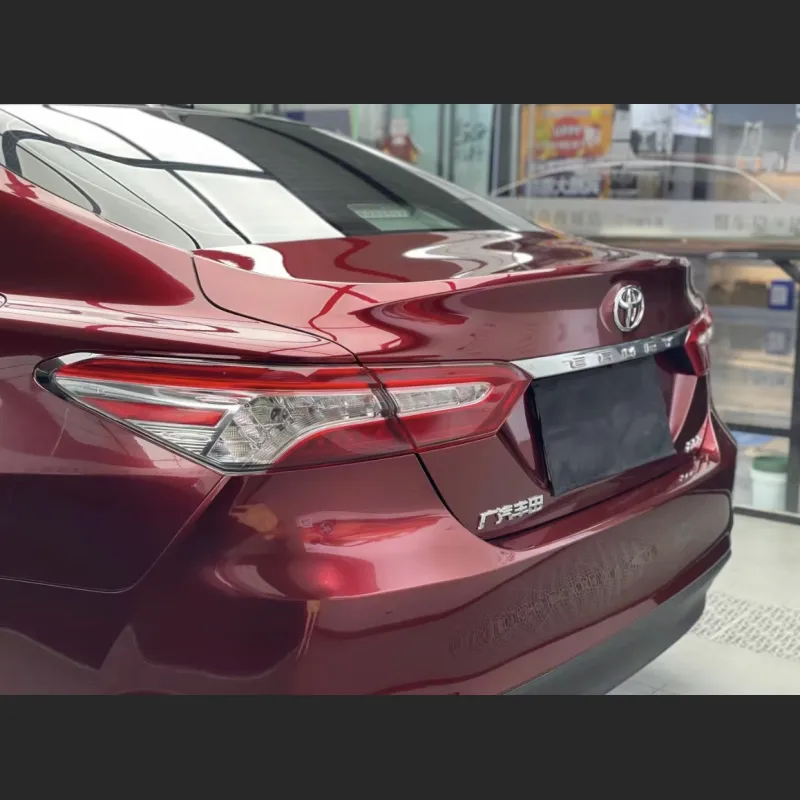 Ravoony Plus Liquid Metallic Dragon Blood Red Vinyl Car Wrap Toyota Camry Wrap