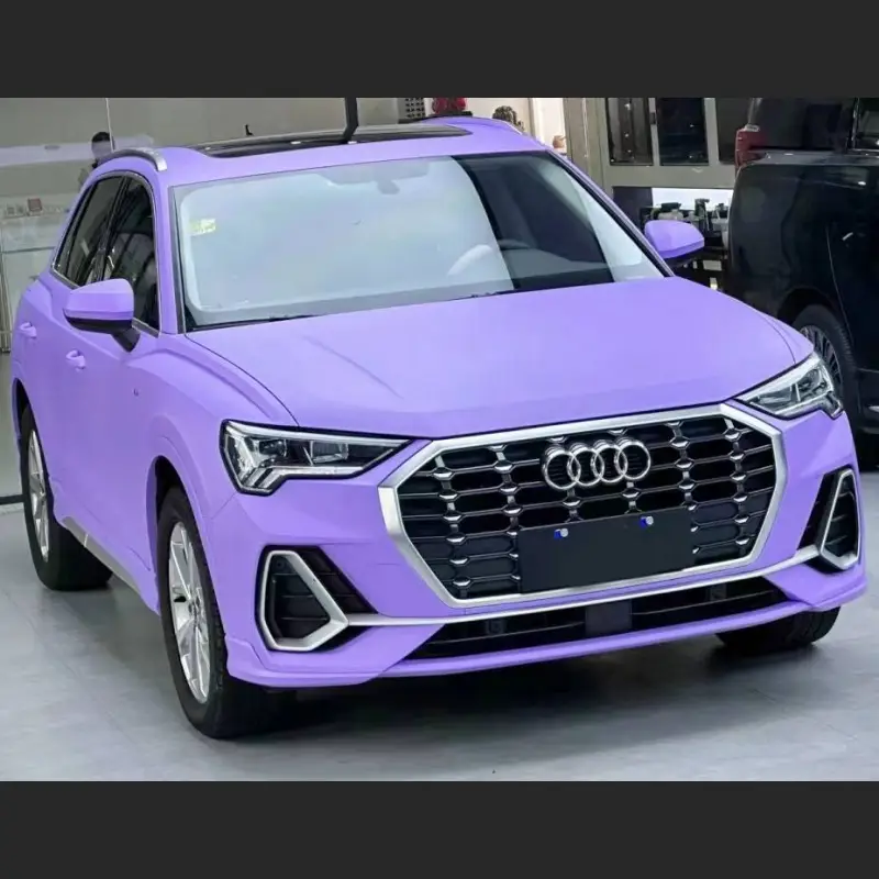 Audi Q3 Wrap, Best Ravoony Matte Lavender Purple Car Wrap Audi Q3