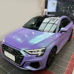 Ravoony Plus Twin Candy Purple Green Car Wrap Audi A3L Wrap