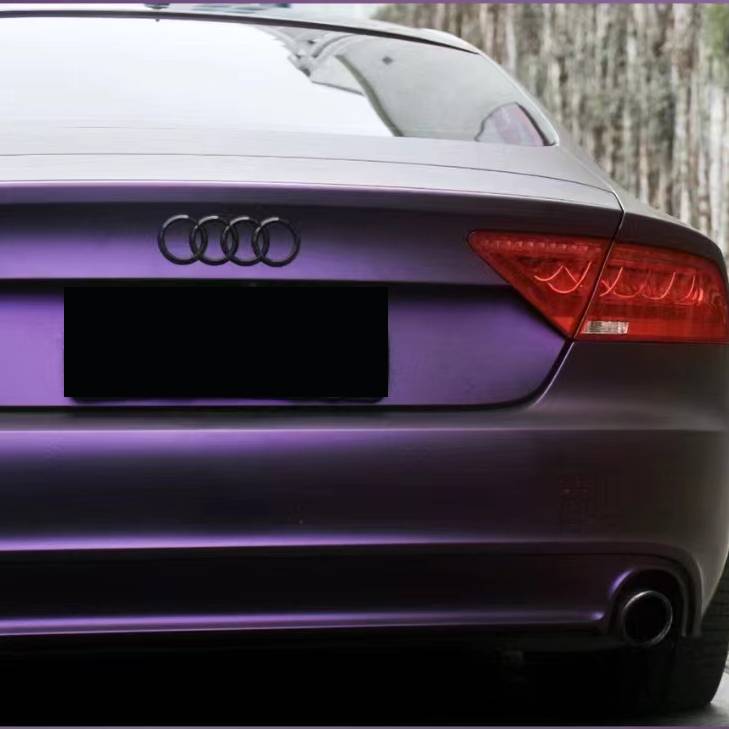 Ravoony Plus Ultimate Flat Magic Purple Car Vinyl Wrap Audi A7 Wrap