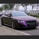 Ravoony Plus Ultimate Flat Magic Purple Car Vinyl Wrap Audi A7 Wrap