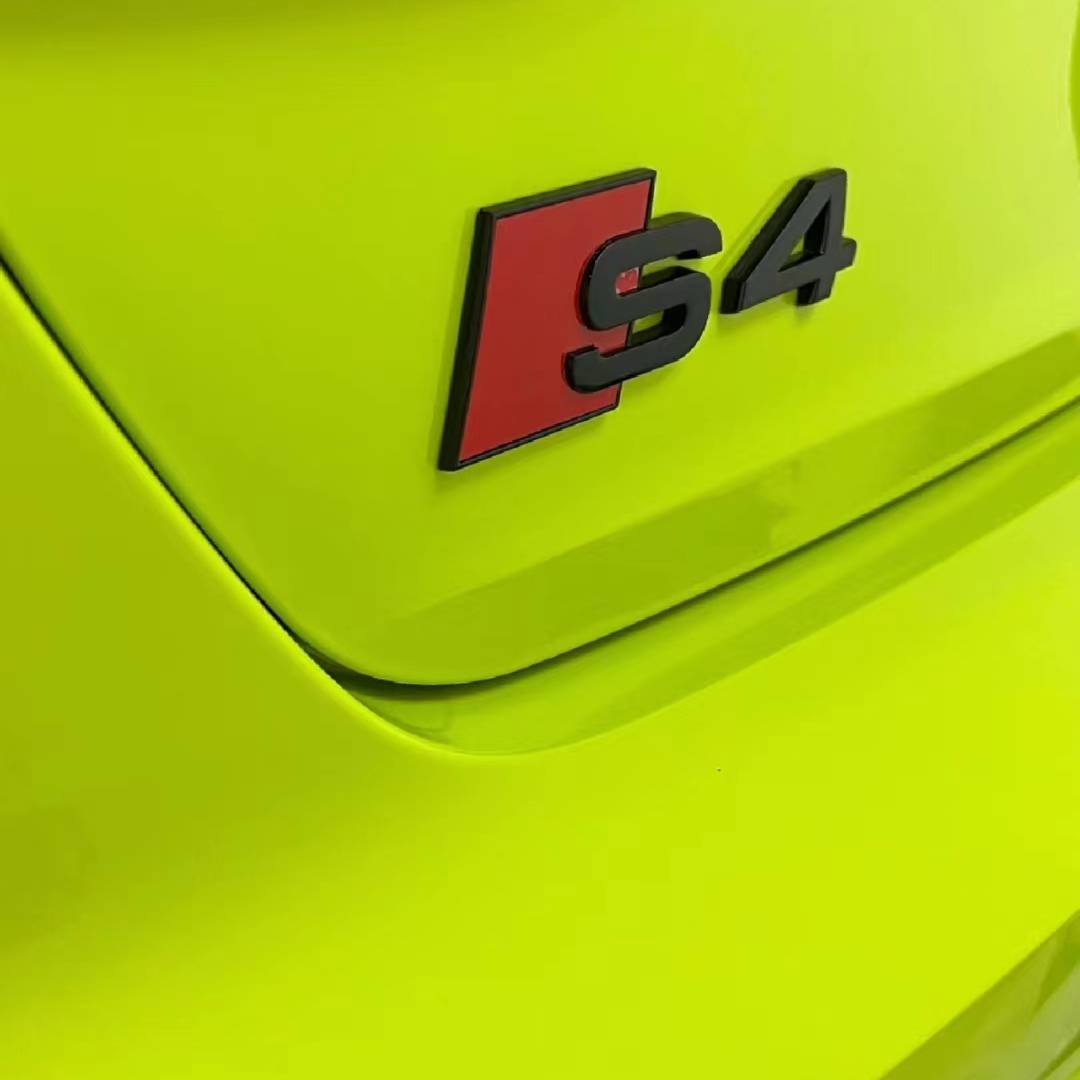 Ravoony Plus BMW Gloss São Paulo Yellow Car Vinyl Wrap Audi S4 Wrap