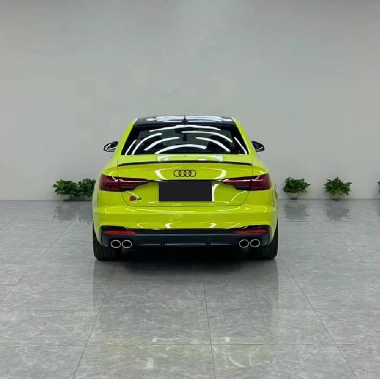 Ravoony Plus BMW Gloss São Paulo Yellow Car Vinyl Wrap Audi S4 Wrap