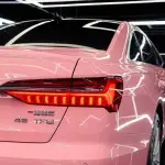 Ravoony Plus Glossy Crystal Peach Pink Car Vinyl Wrap Audi A6 Wrap