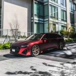 Ravoony Plus Matte Chrome Romanee Red Vinyl Car Wrap Audi RS7 Wrap