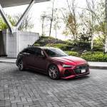 Ravoony Plus Matte Chrome Romanee Red Vinyl Car Wrap Audi RS7 Wrap