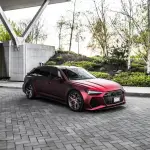 Ravoony Plus Matte Romanee Red Vinyl Car Wrap Audi RS7 Wrap