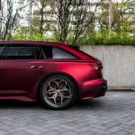 Ravoony Plus Matte Chrome Romanee Red Vinyl Car Wrap Audi RS7 Wrap