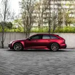 Ravoony Plus Matte Romanee Red Vinyl Car Wrap Audi RS7 Wrap