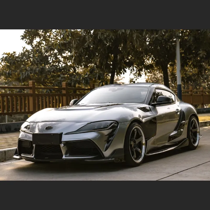 Ravoony Plus GT Silver Car Vinyl Wrap Toyota Supra Wrap