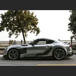 Ravoony Plus GT Silver Car Vinyl Wrap Toyota Supra Wrap