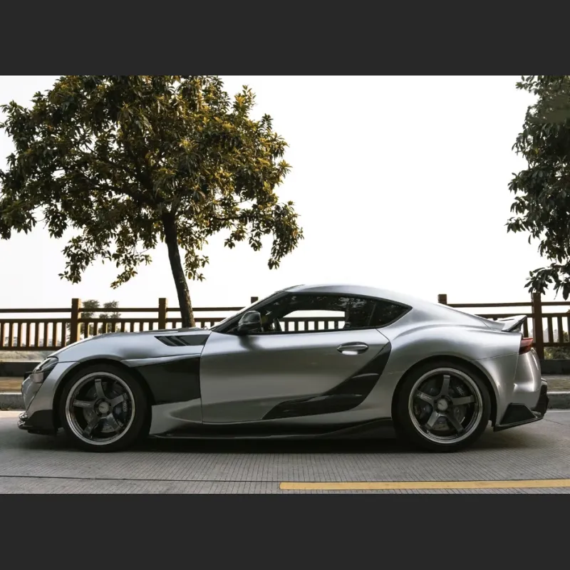 Ravoony Plus GT Silver Car Vinyl Wrap Toyota Supra Wrap