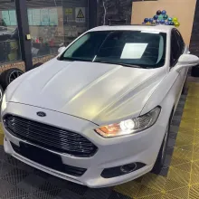 Satin Ceramic White to Gold Car Wrap