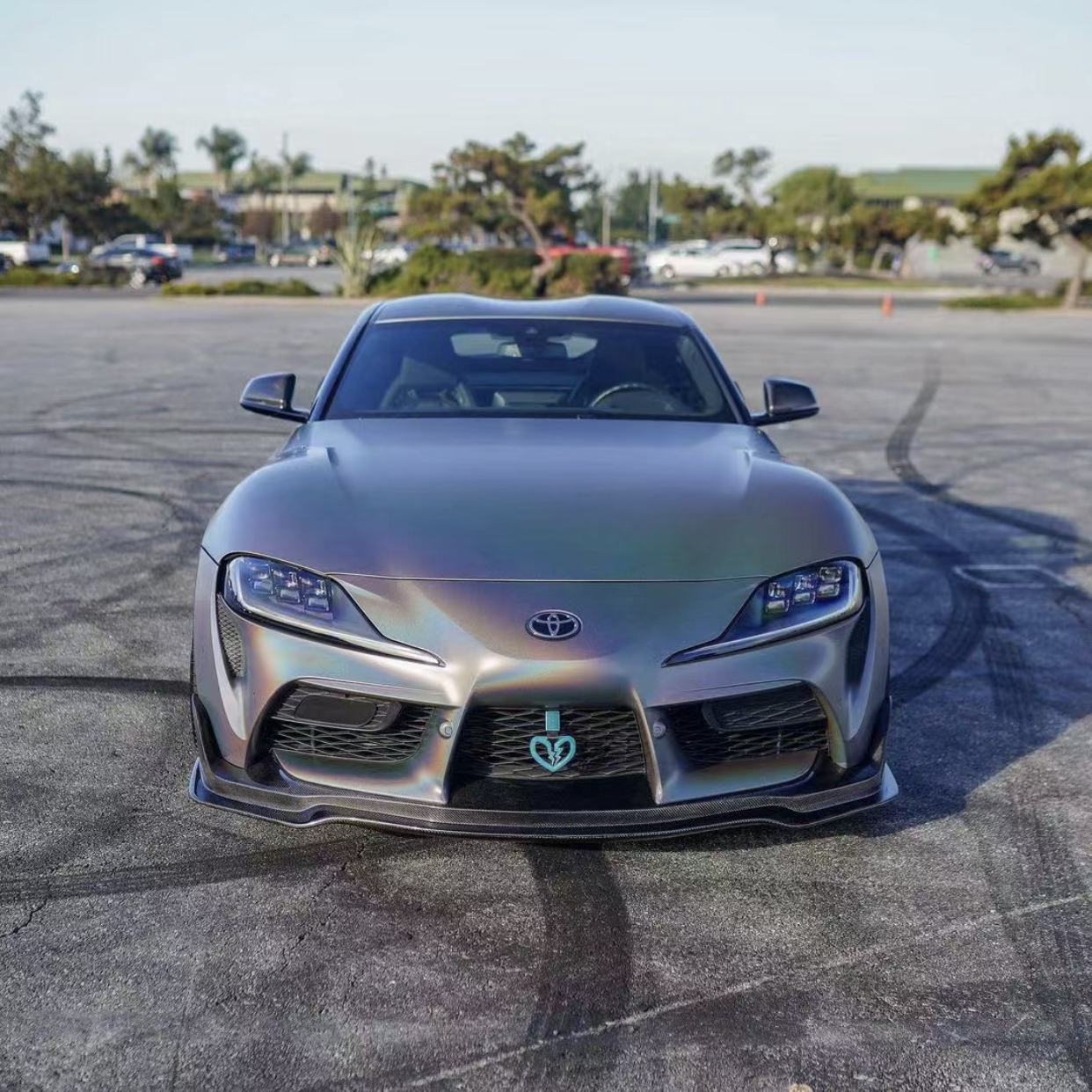 Ravoony Plus Ultimate Flat Laser Grey Car Vinyl Wrap Toyota GR Supra Wrap