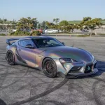 Ravoony Plus Ultimate Flat Laser Grey Car Vinyl Wrap Toyota GR Supra Wrap