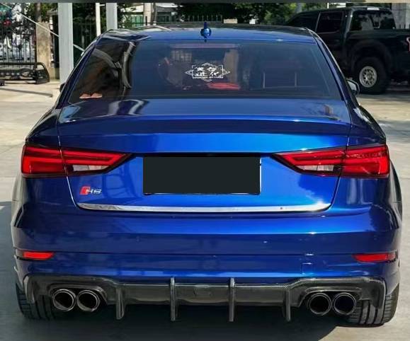 Ravoony Plus Gloss Metallic Blueberry Blue Vinyl Car Wrap Audi A3L Wrap
