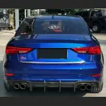 Ravoony Plus Gloss Metallic Blueberry Blue Vinyl Car Wrap Audi A3L Wrap