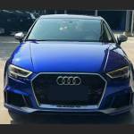 Ravoony Plus Gloss Metallic Blueberry Blue Vinyl Car Wrap Audi A3L Wrap