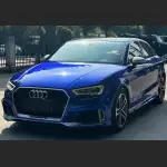 Ravoony Plus Gloss Metallic Blueberry Blue Vinyl Car Wrap Audi A3L Wrap