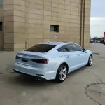 Ravoony Plus Glossy Macaron Jazz Blue Car Vinyl Wrap Audi A5 Wrap