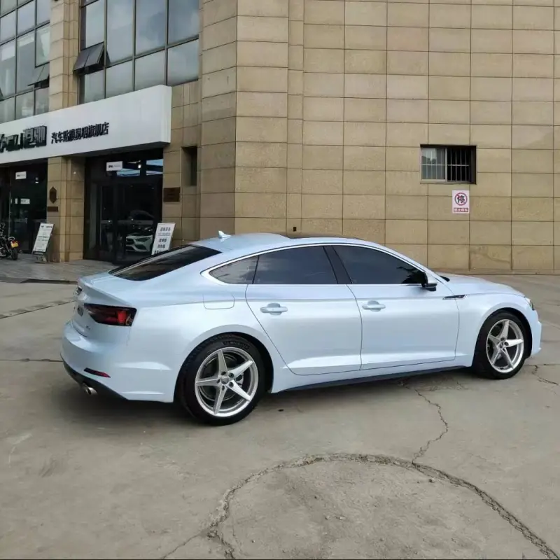 Ravoony Plus Glossy Macaron Jazz Blue Car Vinyl Wrap Audi A5 Wrap