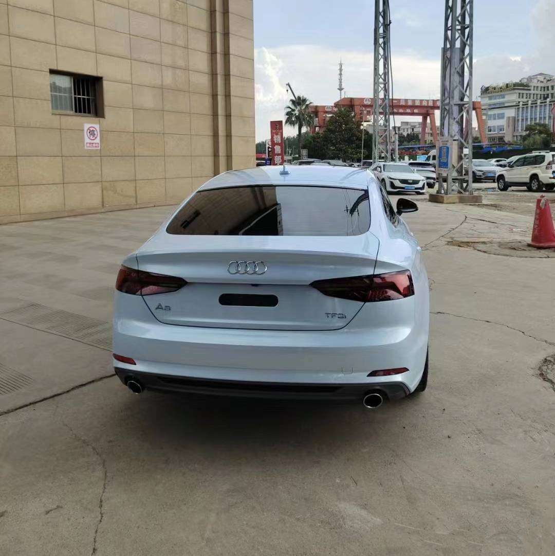 Ravoony Plus Glossy Macaron Jazz Blue Car Vinyl Wrap Audi A5 Wrap