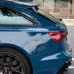 Ravoony Plus Glossy Porsche Deep Blue Car Vinyl Wrap Audi RS6 Wrap