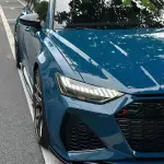 Ravoony Plus Glossy Porsche Deep Blue Car Vinyl Wrap Audi RS6 Wrap