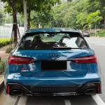Ravoony Plus Glossy Porsche Deep Blue Car Vinyl Wrap Audi RS6 Wrap