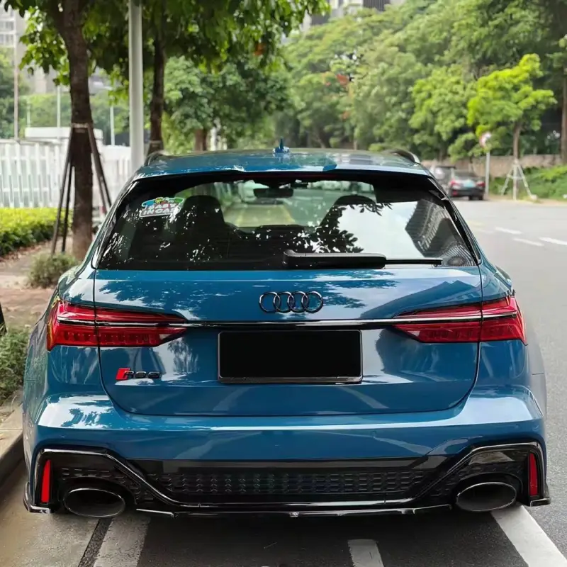 Ravoony Plus Glossy Porsche Deep Blue Car Vinyl Wrap Audi RS6 Wrap