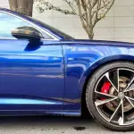 Ravoony Plus Porsche Gloss Gentian Blue Vinyl Car Wrap Audi S6 Wrap