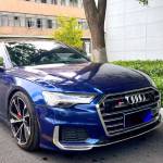 Ravoony Plus Porsche Gloss Gentian Blue Vinyl Car Wrap Audi S6 Wrap