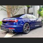 Ravoony Plus Porsche Gloss Gentian Blue Vinyl Car Wrap Audi S6 Wrap