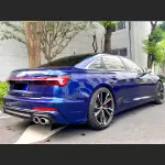 Ravoony Plus Porsche Gloss Gentian Blue Vinyl Car Wrap Audi S6 Wrap
