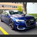 Ravoony Plus Porsche Gloss Gentian Blue Vinyl Car Wrap Audi S6 Wrap