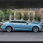 Ravoony Plus Porsche Ice Blue Car Wrap Audi A5 Wrap
