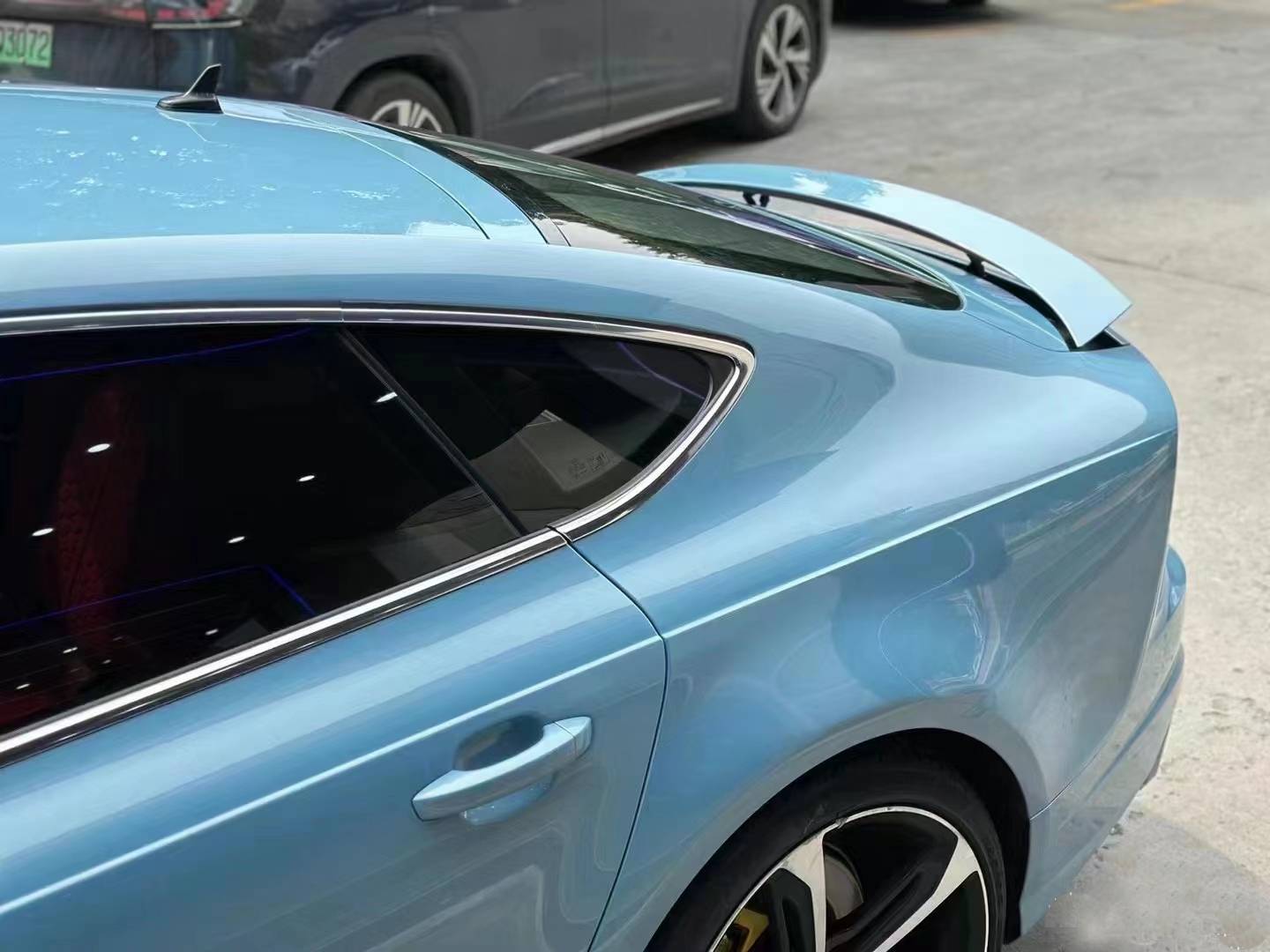 Ravoony Plus Gloss Metallic Porsche Ice Blue Car Wrap Audi A5 Wrap