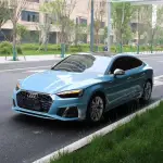 Ravoony Plus Porsche Ice Blue Car Wrap Audi A5 Wrap