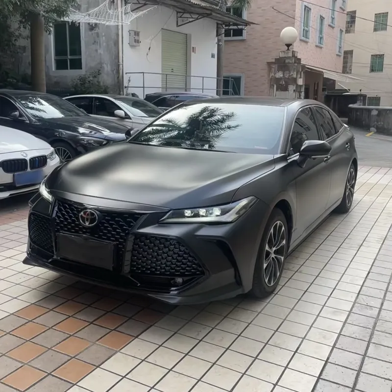 Ravoony Plus Satin Black Car Wrap Toyota Abaron Wrap
